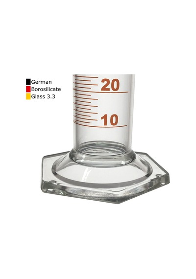 Borox Cam Çalkalamalı Mezür 1000 ML Plastik Tıpalı Dereceli