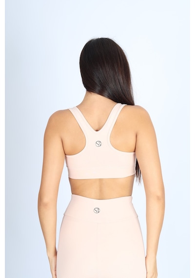 Soft&Basic İçi Pedli Pembe Spor Bralet Pembe