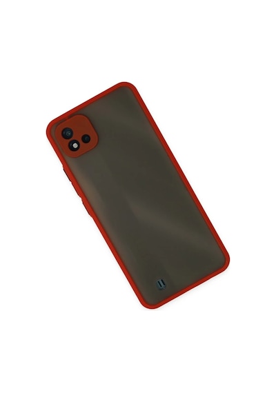 Realme C11 2021 Uyumlu Kılıf Montreal Silikon Kapak - Kırmızı