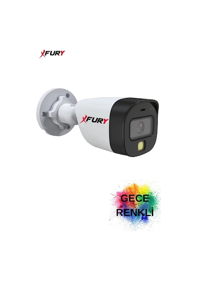 Fury Gece Renkli 5mp Lens 2mp 1080p Full Hd Suya Dayanıklı Güvenlik Kamerası Ultra Led Renkli Gece Görüş
