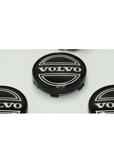 Dk Tuning Volvo Jant Göbeği Kapak Seti 60mm Siyah Renk
