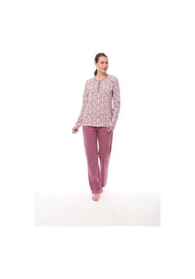 Pijadore 1547 Uzun Kollu Kadın Pijama Takım 001