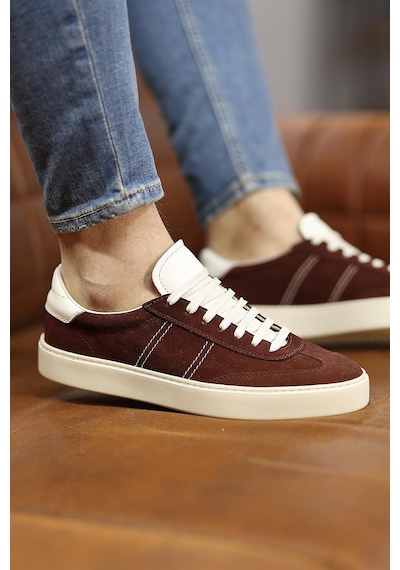 Shoetyle - Koyu Kahverengi Hakiki Süet Bağcıklı Erkek Sneaker 666-3071-1248 Kahve Rengi Shoetyle - Koyu Kahverengi Hakiki Süet Bağcıklı Erkek Sneaker 666-3071-1248 Kahve Rengi