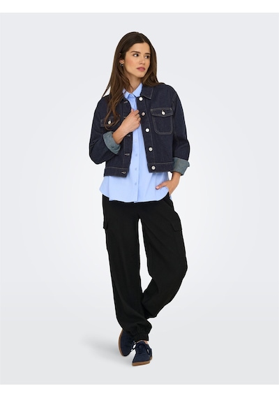 Onllumı Ls Jacket Dnm Pım Noos Kadın Mavi Denim Ceket - 15339977 Mavi
