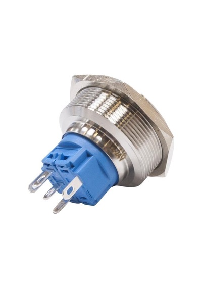 Motorobit 30B-G1Z-E 30Mm Çıkık Anahtarlı Işıklı Metal Buton - Sarı