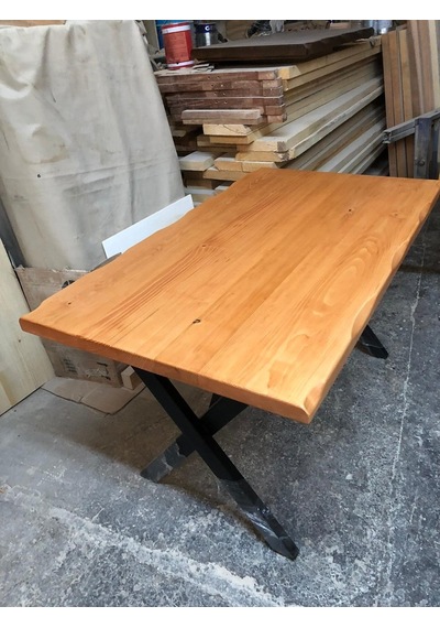 Bintaşmobilya Kayın Rengi Kütük Masa-130X80.Cm
