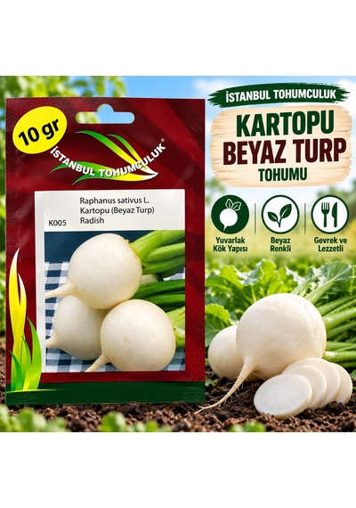 Kartopu Beyaz Turp Tohumu 10 Gr