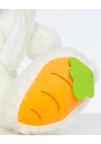 Pufu Toys Pelüş Uzun Kulaklı Tavşan 40 Cm 03010 Beyaz