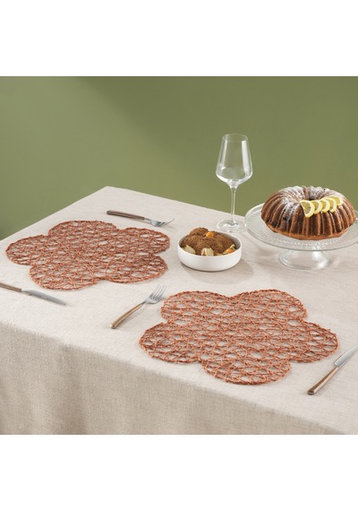 Karaca Home Daisy Amerikan Servisi 2'li Set Turuncu