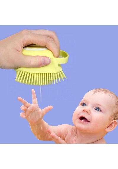İeg Yumuşak Silikon Malzemeli Esnek Jel Hazneli Masaj Fonksiyonlu Etkili Banyo Duş Kese Lifi