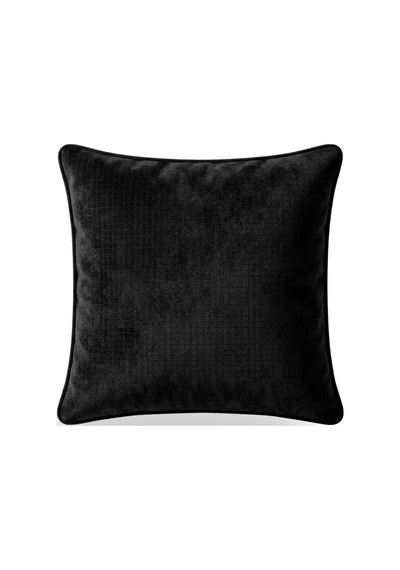 "grida" Kadife Dokulu Kırlent Kılıfları - 45x45 Siyah