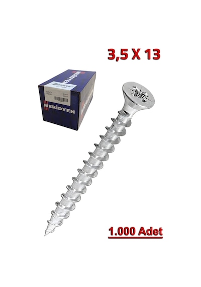 Meridyen Sunta Vidası 3.5x13 1.000 Adet