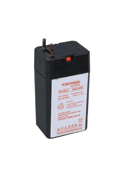 Yokohama Yh-40.3 4 Volt - 0.3 Amper Akü 25.5x19.5x48 Mm