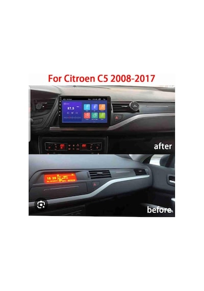 Cıtroen C5 Eski Kasa 2010-2016 Uyumlu Multimedya Navigasyon Usb Kamera Carplayer 4 Ram