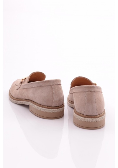 Dgn 246 Kadin Loafer Ayakkabi 246-1567-R0186 Bej Süet