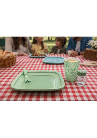 Lovely Piknik Seti 6 Kişilik 32 Parça Yeşil