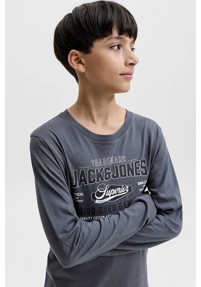 Jack & Jones Junior Jack&jones Junior Erkek Çocuk Tişört 12299579 Gri