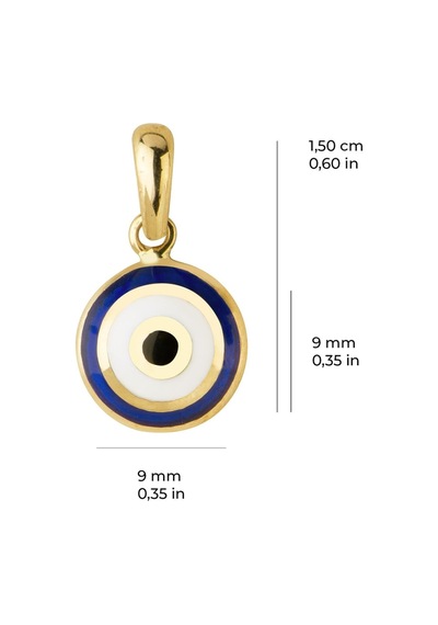 Goldkupe 14 Ayar Altın Nazar Kolye Ucu 0,72 Gr-3456