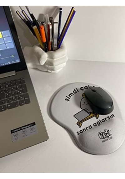 Şimdi Çalış Sonra Ağlarsın Bilek Destekli Mouse Pad