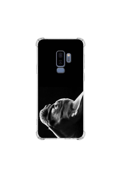 Samsung Galaxy S9 Plus Uyumlu Köpek 1 Baskılı Şeffaf Köşe Korumalı Antişok Kılıf