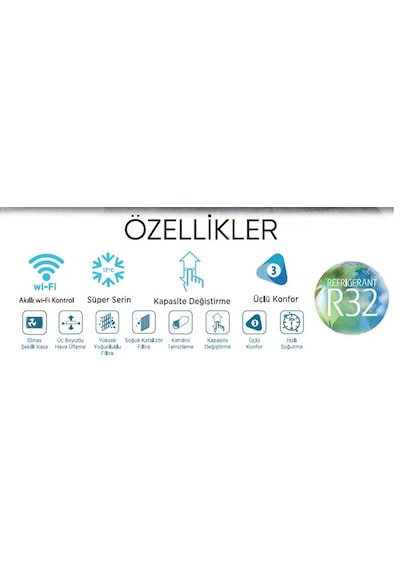 Midea Xtreme Save AG2Eco-24NXD0-I A+++ 24000 BTU Duvar Tipi Klima