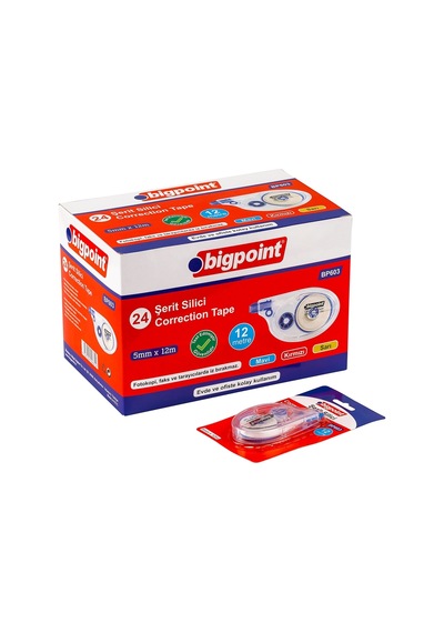 Bigpoint Şerit Silici Yatay 5 Mm X 12 Metre X 24 Adet