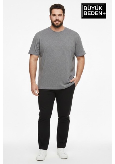 Superlife Büyük Beden Erkek Basic 3xl-6xl Bisiklet Yaka 3'lü Tişört Seti Spr26bts510+3 Gri Melanj Superlife Büyük Beden Erkek Basic 3xl-6xl Bisiklet Yaka 3'lü Tişört Seti Spr26bts510+3 Gri Melanj