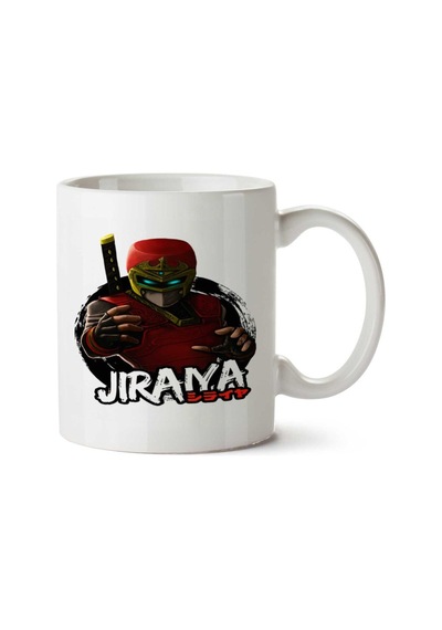 Ninja Jiraya İki Tarafı Baskılı Kupa Bardak Çok Renkli