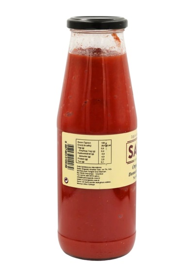 Sade Organik Domates Püresi 680 Gr.