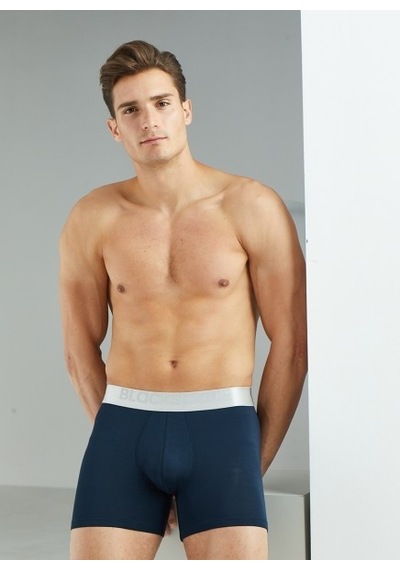 Erkek Modal Elastan Boxer Silver 9303 Lacivert