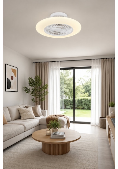 Reyo Akyel Uzaktan Kumandalı 60 Cm Led Tavan Vantilatörü Beyaz