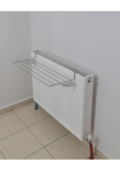 Kurufer Kalorifer Kurutma Askısı 60 CM 5 Telli Beyaz - Mavi