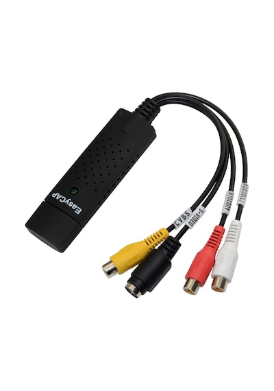 Usb 4 Kanal Easycap Video Capture Kayıt Kartı Rca & S-video Girişli Usb 2.0 Analog Görüntü Aktarıcı