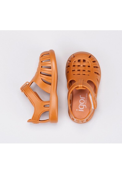 Igor S10271 Tobby Solid Çocuk Sandalet Karamel Karamel