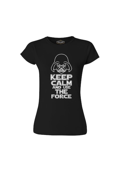 Star Wars - Use The Force Siyah Kadın Tshirt 001