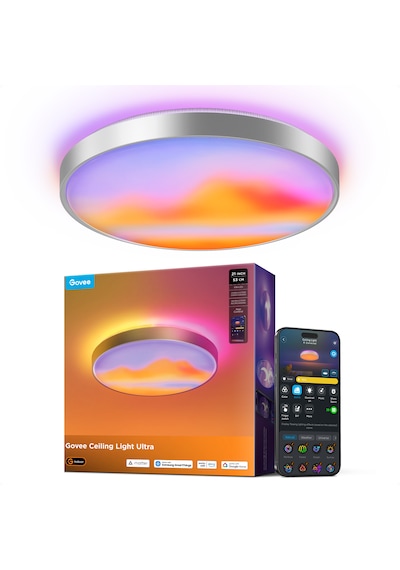 Govee Rgbwwıc Tavan Armatürü Ultra 21 Inç/53 Cm RGB