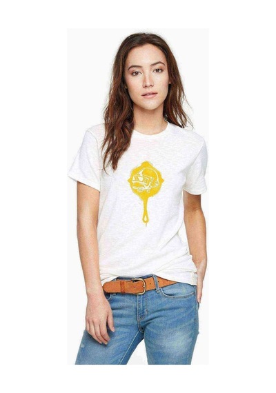 Pubg Kurukafa Tava Baskılı Beyaz Kadın Tshirt