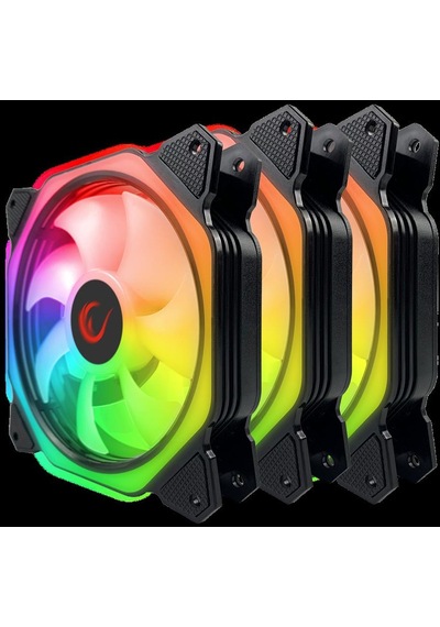 Rampage Coolwınd F1 3x12cm Argb Fan Kontrolcü Hub+ Kumandalı Siyah Kasa Fan Kiti