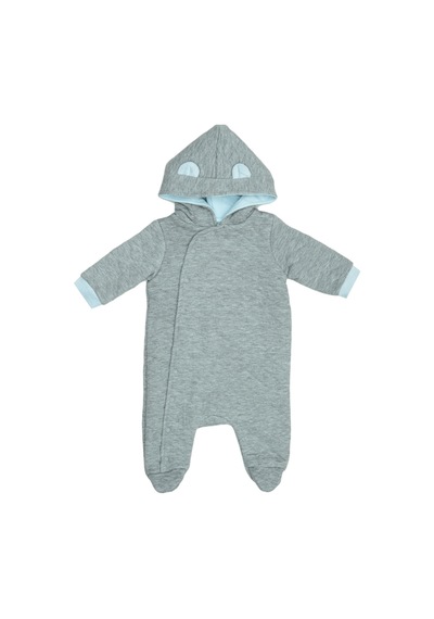 Mammaramma Winter Collection Dışı İçi Pamuklu Dolgulu Kışlık Astronot Tulum Kozmonot Tulum 6-9 Ay Gri Diğer