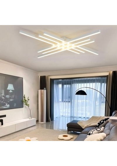Beyaz Led Tavan Lambası 3000K Sarı Işık Avize Modern Aydınlatma