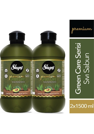 Sleepy Premium Green Care Serisi Sıvı Sabun 2x1500 ML