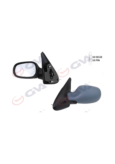 Gva 1011111 Dış Dikiz Aynası Sol Megane 99 Elektrikli Isıtmalı Astarlı Asferik 5 Fiş Vm-129ehpal 7700431469