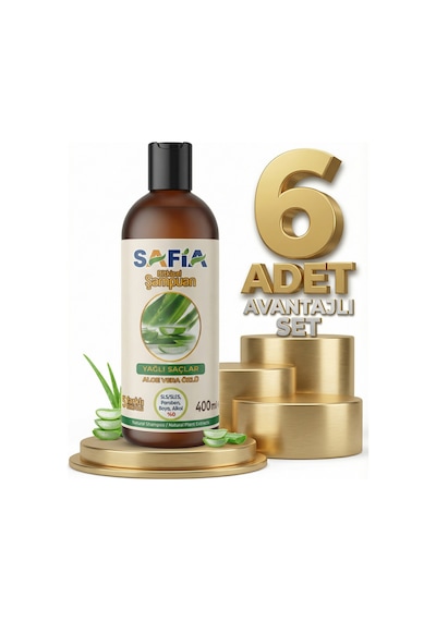 Safia Yağlı Saçlar İçin Şampuan 6x400 Ml