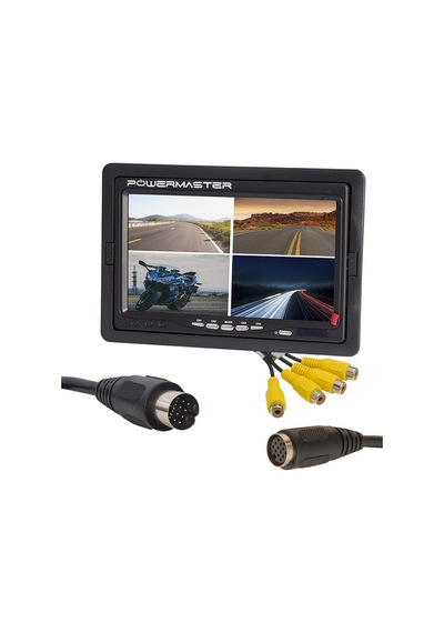 Powermaster PM-16804 Dörde Bölünebilen Quad - Dijital 7" Monitör