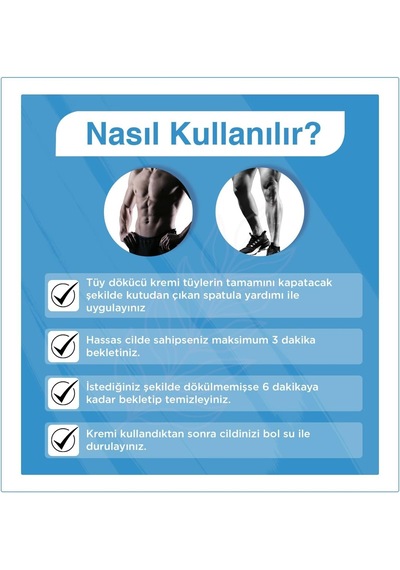 Erkeklere Özel Tüm Ciltler İçin Tüy Dökücü Krem 100 Ml