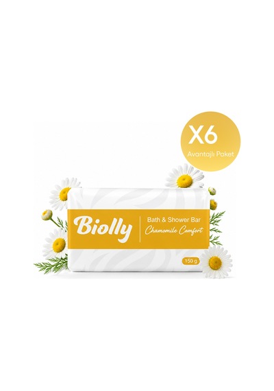 Biolly Chamomile Comfort Katı Sabun 150 Gr 48'li Paket Papatya