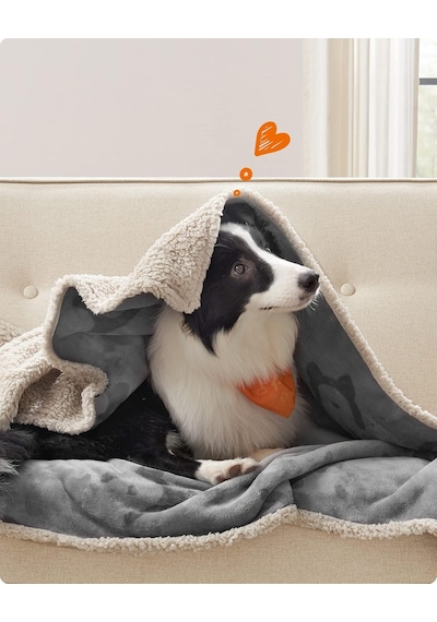 Su Geçirmez Köpek Örtüsü, Sherpa Polar Evcil Hayvan Örtüsü, Orta Ve Büyük Köpekler İçin, Kedile