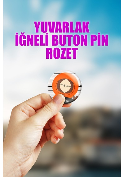South Park Anime Animasyon Çanta Süsü Rozet İğneli Buton Rozet Seti 1 Adet Çok Renkli