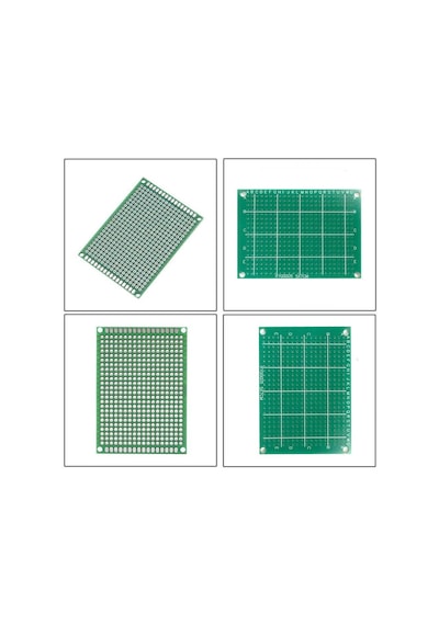 Koodmax 10 Adet 5x7cm Proto Pcb Delikli Pertinaks Prototip Deney Kartı Delikli Plaket Pertenaks