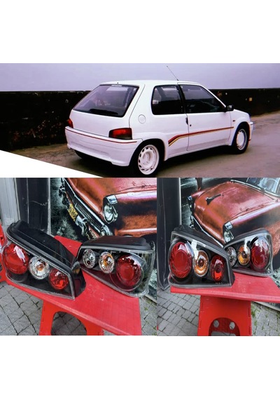 Peugeot 106 1991-1996 Mk1 H.b Siyah Arka Stop